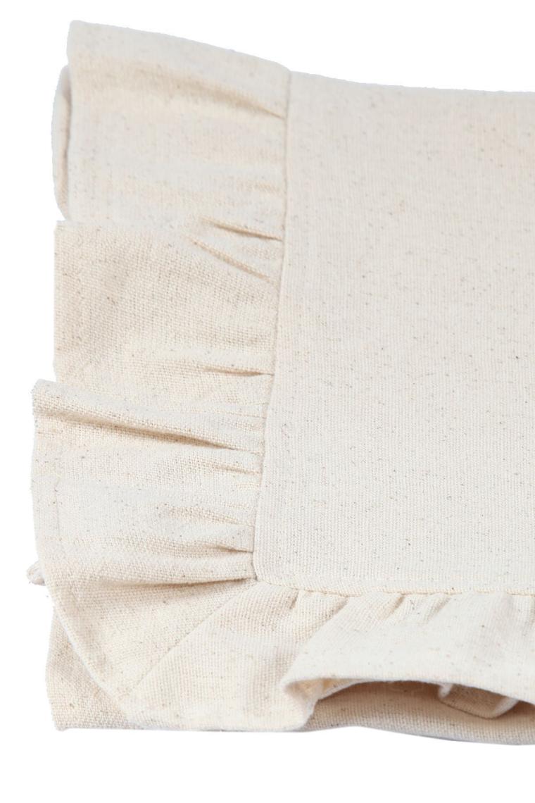 Cotton Maison Naturel Fırfırlı Runner Vintage