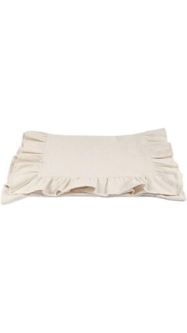 Cotton Maison Naturel Fırfırlı Runner Vintage