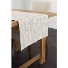 Cango Home Krem Beyaz Bohem Iskandinav Geometrik Desenli Dijital Baskılı Runner CGH1207-RN