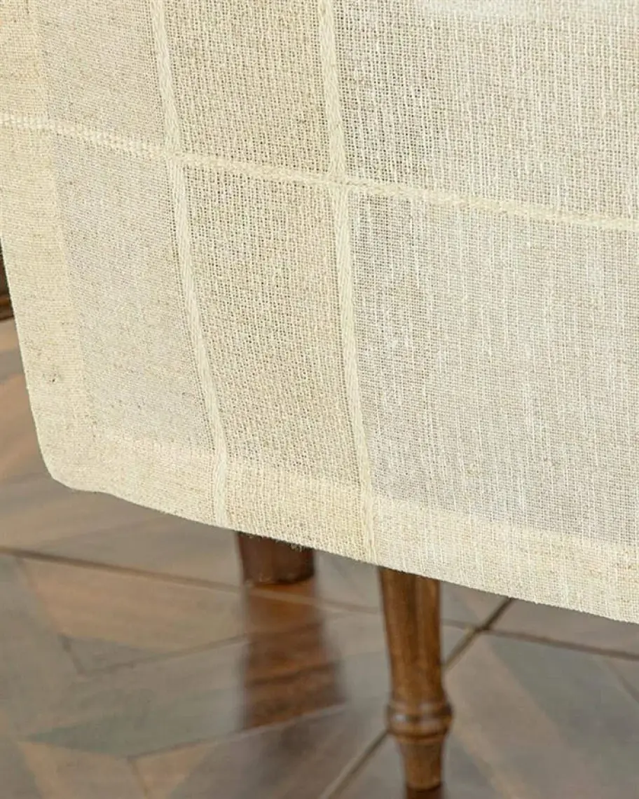 English Home Lux Linen Look Polyester Runner 40  x 150 cm Bej