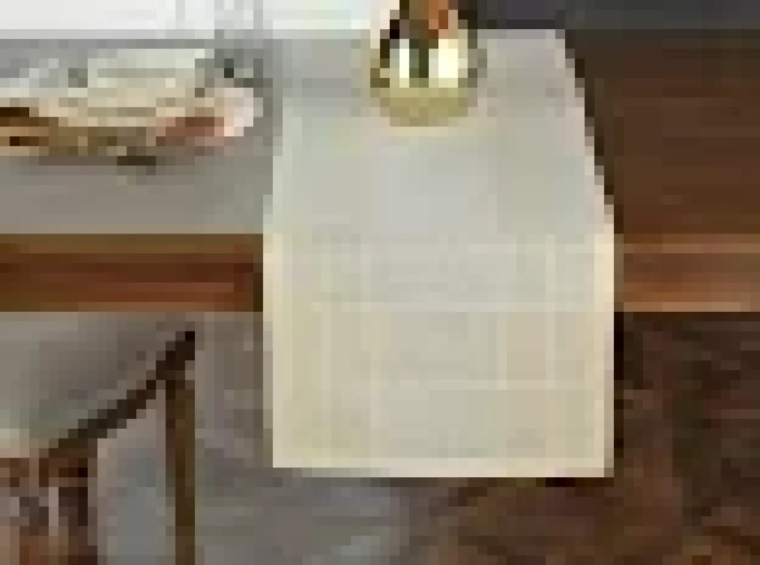 English Home Lux Linen Look Polyester Runner 40  x 150 cm Bej