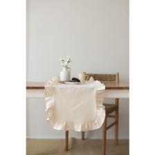 Rufle | Fırfırlı Keten Runner 40 X 110 Cm