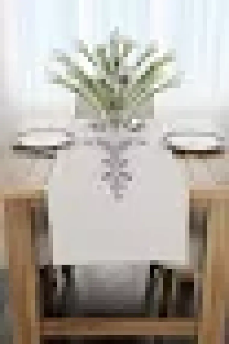 Cango Home Krem Mavi Etnik Çini Motif Desenli Dijital Baskılı Runner CGH1119-RN