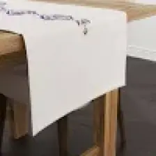 Cango Home Krem Mavi Etnik Çini Motif Desenli Dijital Baskılı Runner CGH1119-RN