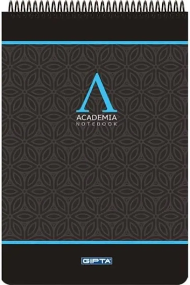 Gıpta Academia Spiralli Sert Kapak Bloknot 19X26 100 Yp Kareli Mavi
