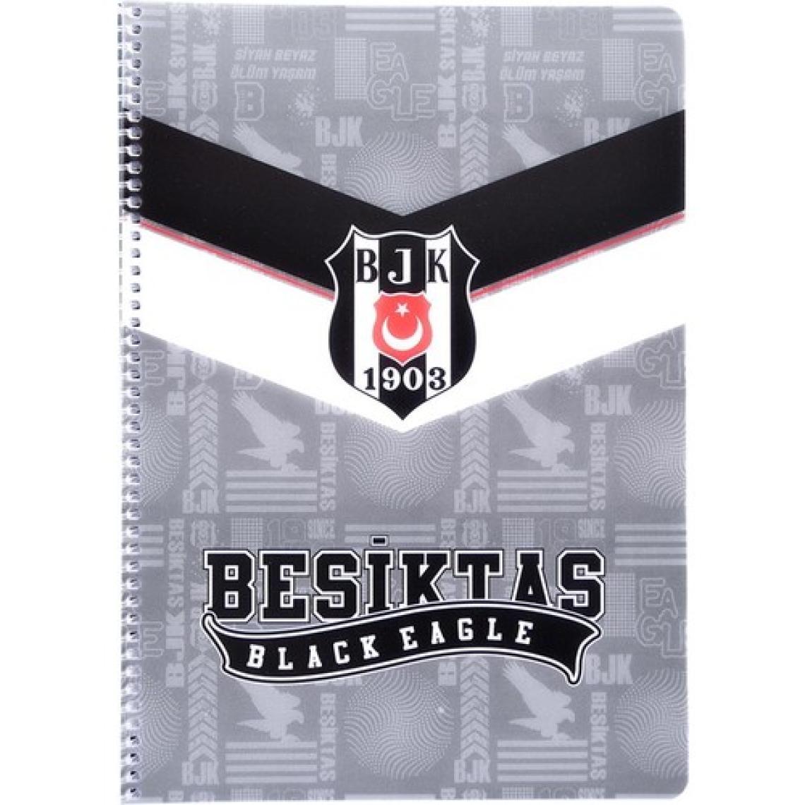 FKM Beşiktaş Lisanslı Spiralli A4 Defter 80 Yaprak Çizgili