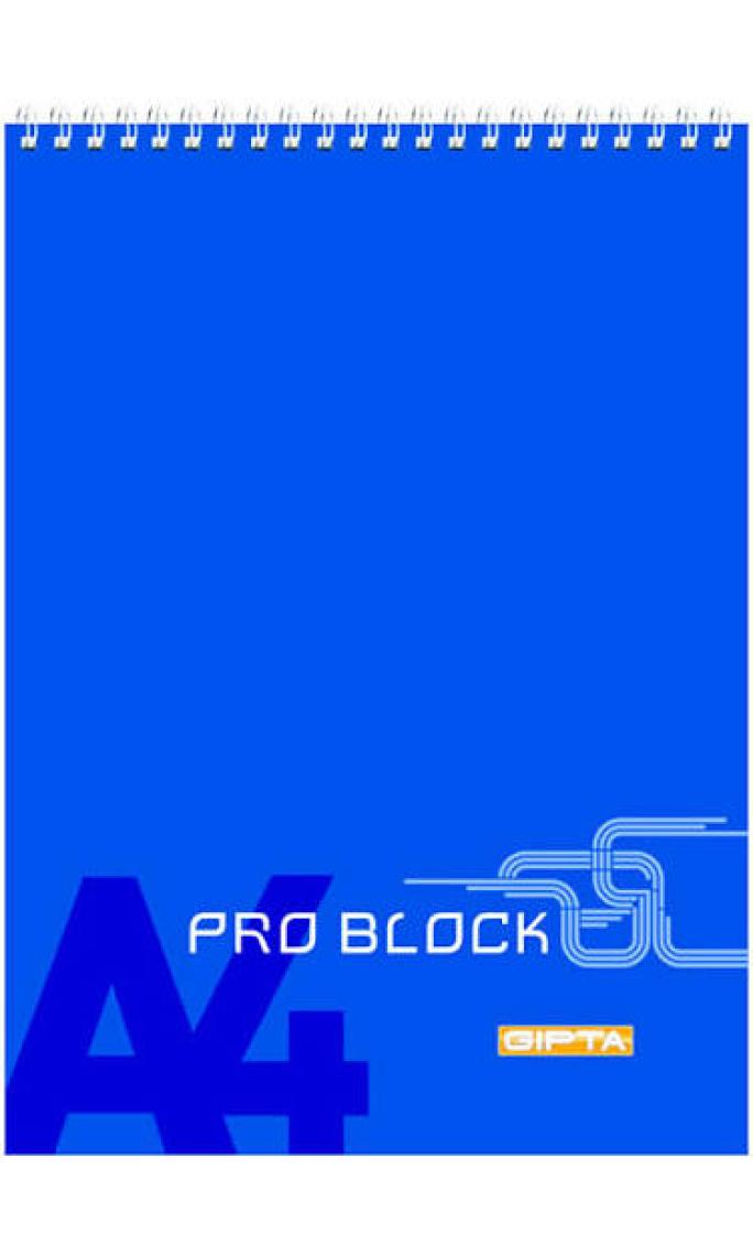 Gıpta Pro Block A5 Bloknot Spiralli Karton Kapak Kareli 40 Yaprak