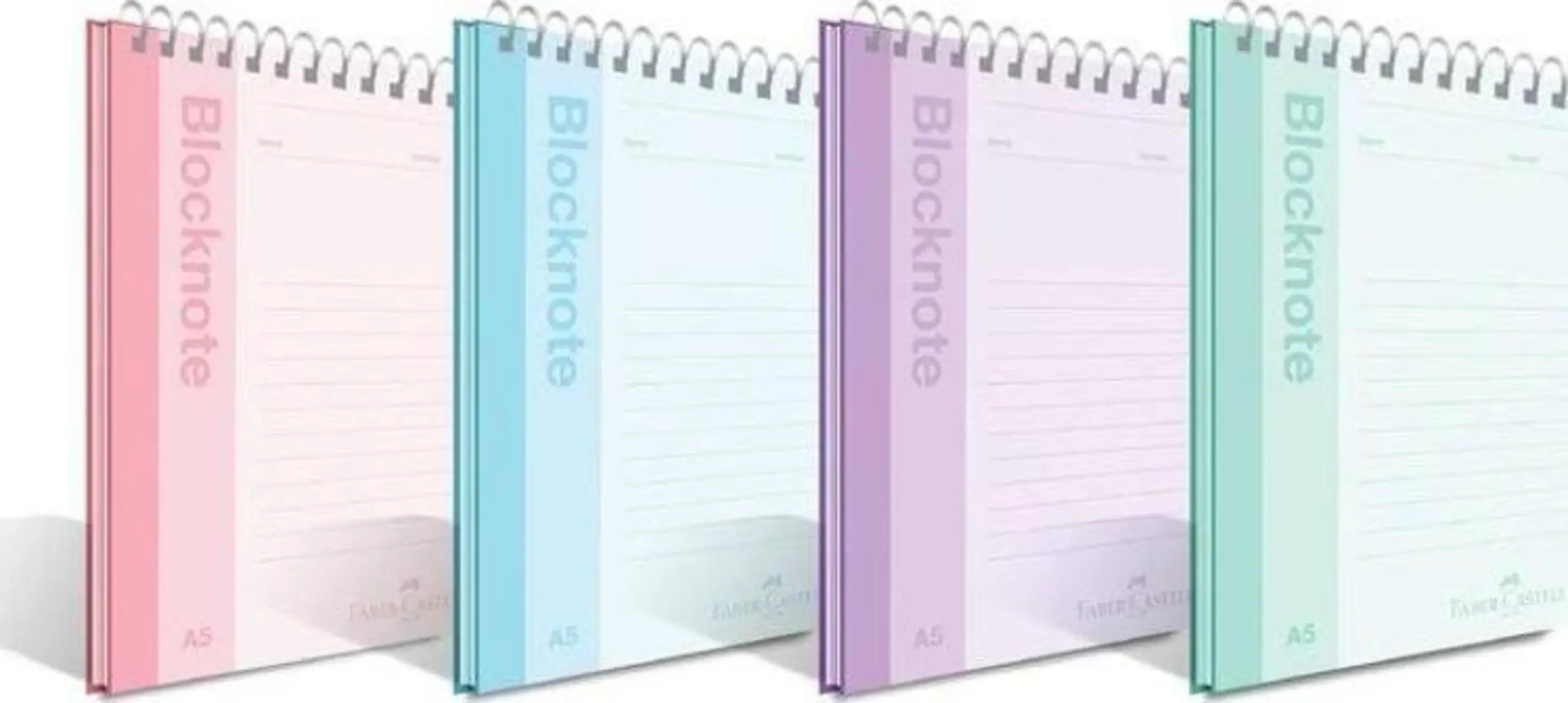 Faber-Castell A4 Bloknot 80 Yaprak  Pastel Renkler Düz 5075000422