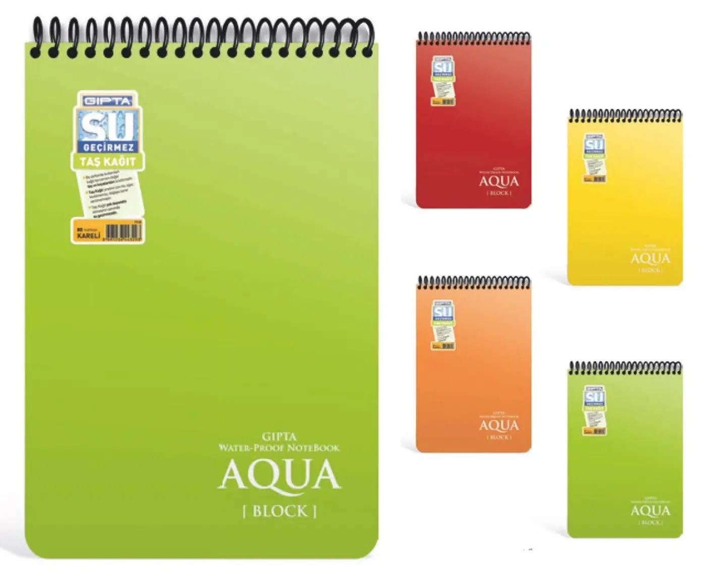 Gıpta Bloknot A6 Aqua Block Spr. Pp 80Yp Kar.1922