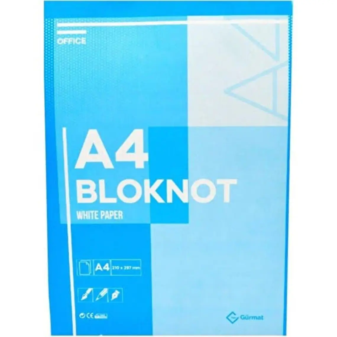 Gürmat A4 Üstten Yapışkanlı Karton Kapak 80 Yaprak Çizgili Bloknot