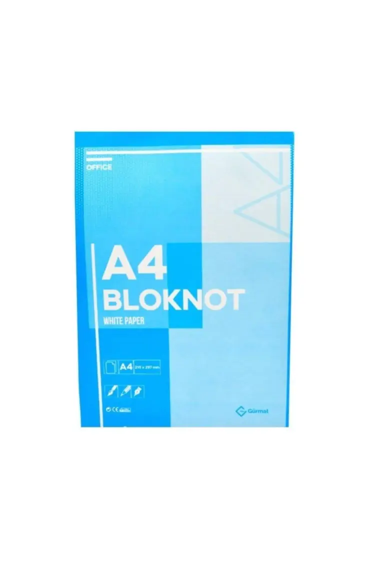 Gürmat A4 Üstten Yapışkanlı Karton Kapak 80 Yaprak Çizgili Bloknot
