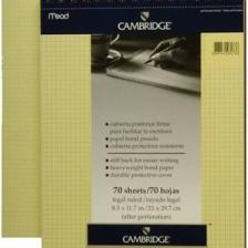 Mead-259880 Cambridge Sarı A4 70/4 Kareli