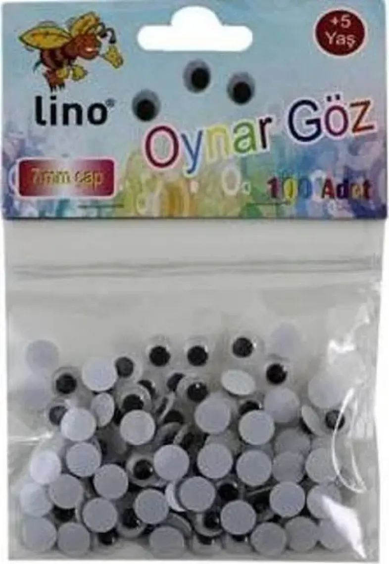 Lino Oynar Göz 7 mm Çapında 100 Adet