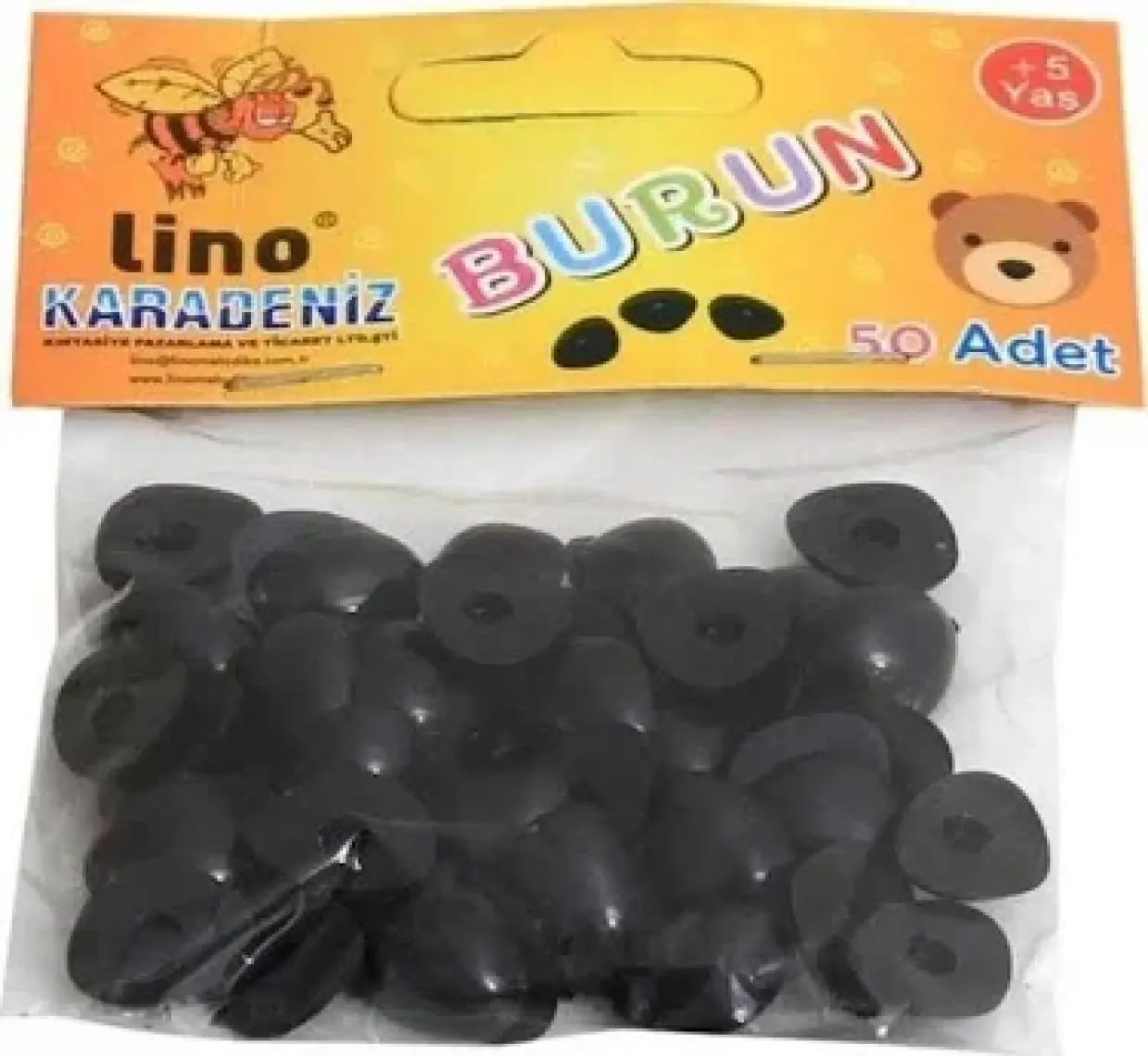 Lino Plastik Burun 10x15 mm 50 Adet