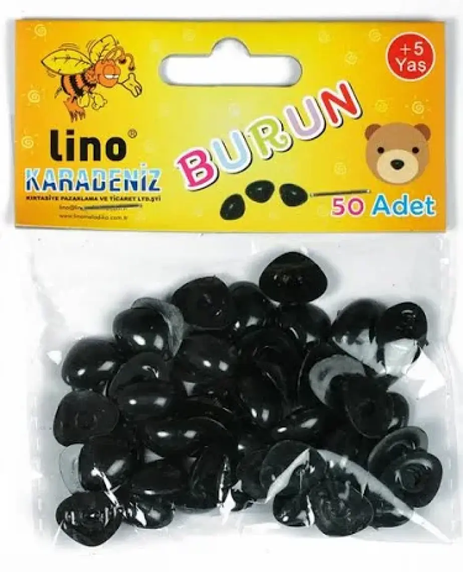 Lino Plastik Burun 10x15 mm 50 Adet