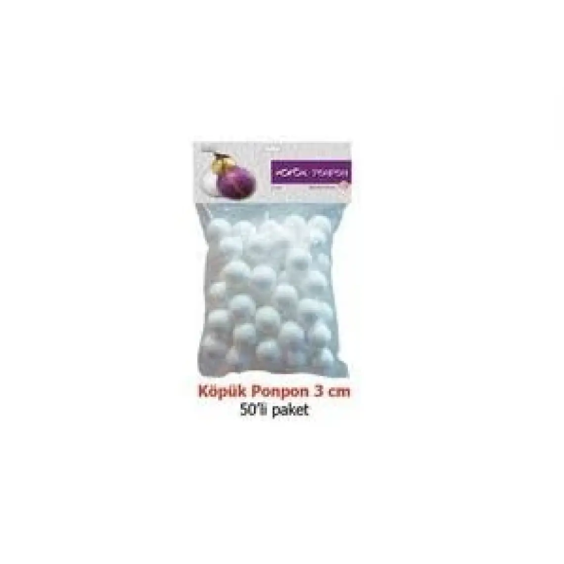 Vincent Foam Ball - Strafor Köpük Top 3 Cm. 50 Adet
