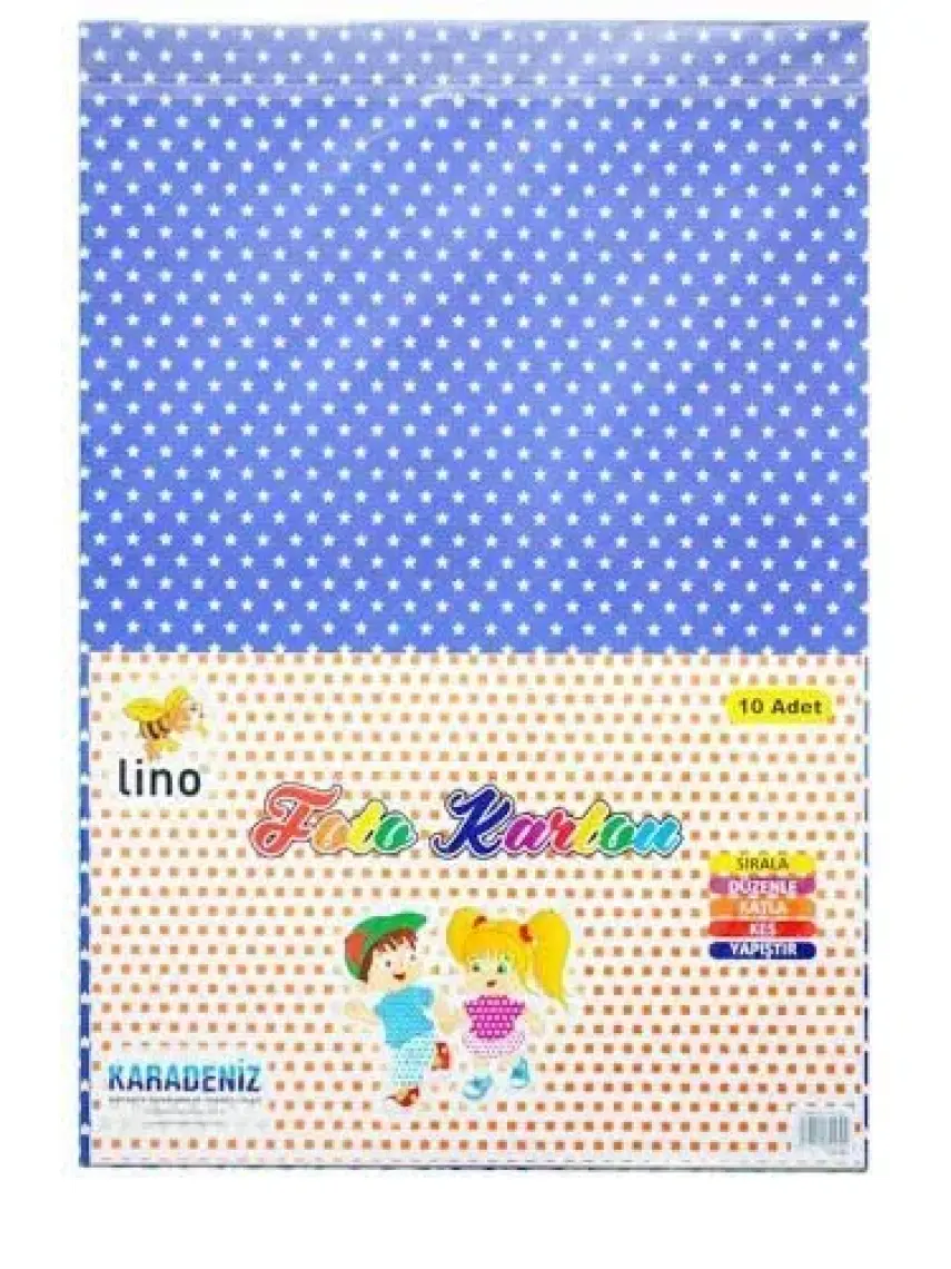 Lino Fotokarton Desenli 23X33 10 Adet 2701J