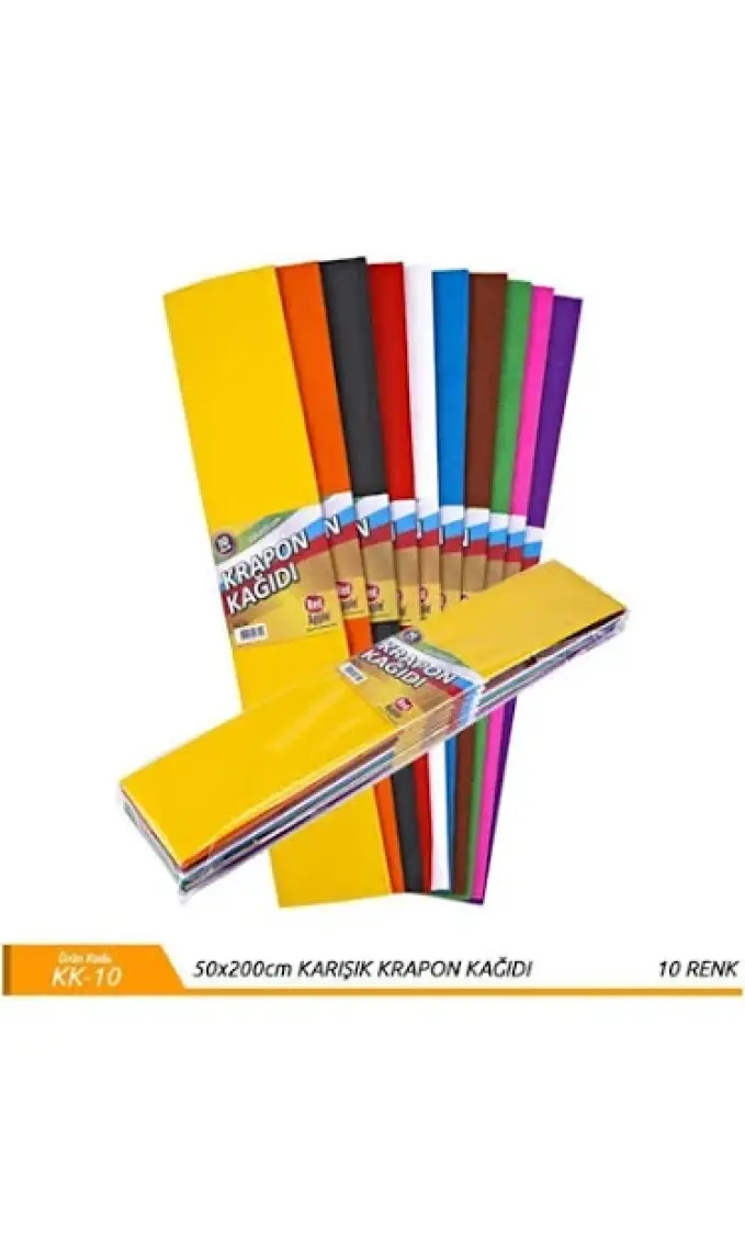 Red Apple  Kk-10 Krapon Kağıdı 10 Renk 10'lu Paket 900373