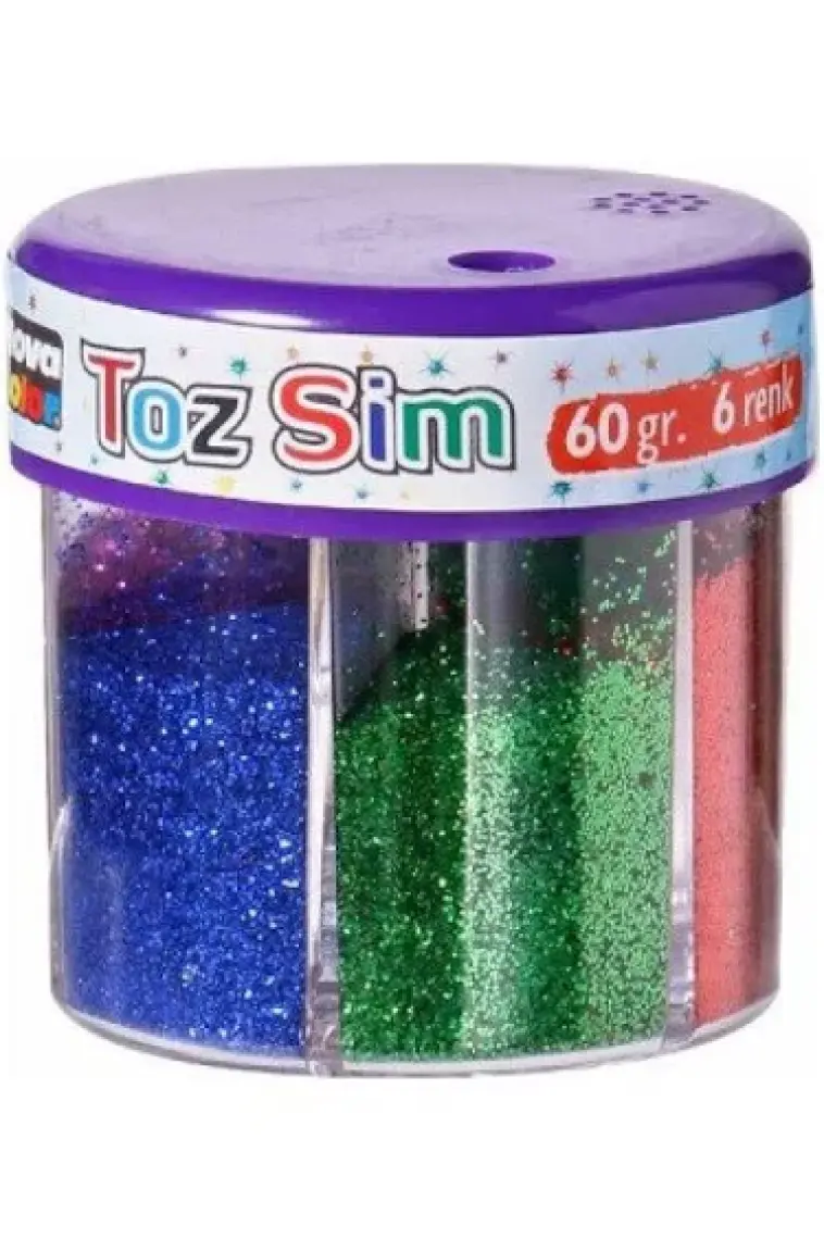 Nova Color Toz Sim 6 Renk 60 Gr