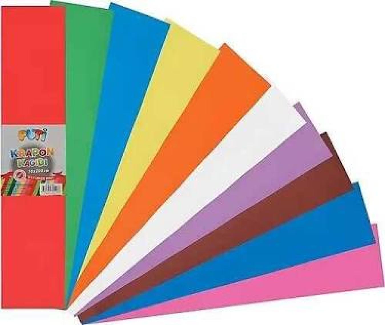 Puti Krapon Kağıdı 50X200 Cm 10 Lu Turuncu
