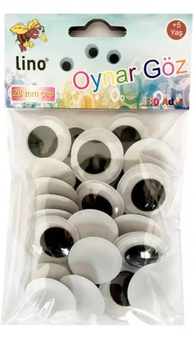 Lino Oynar Göz 28 mm Çapında 30 Adet