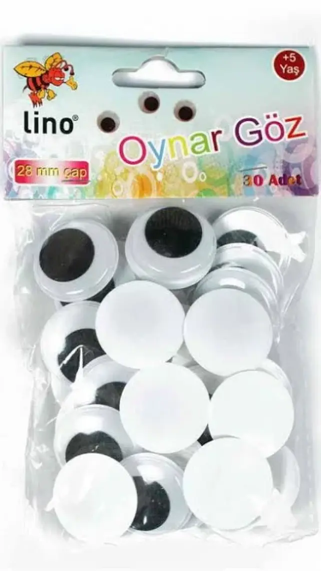 Lino Oynar Göz 28 mm Çapında 30 Adet