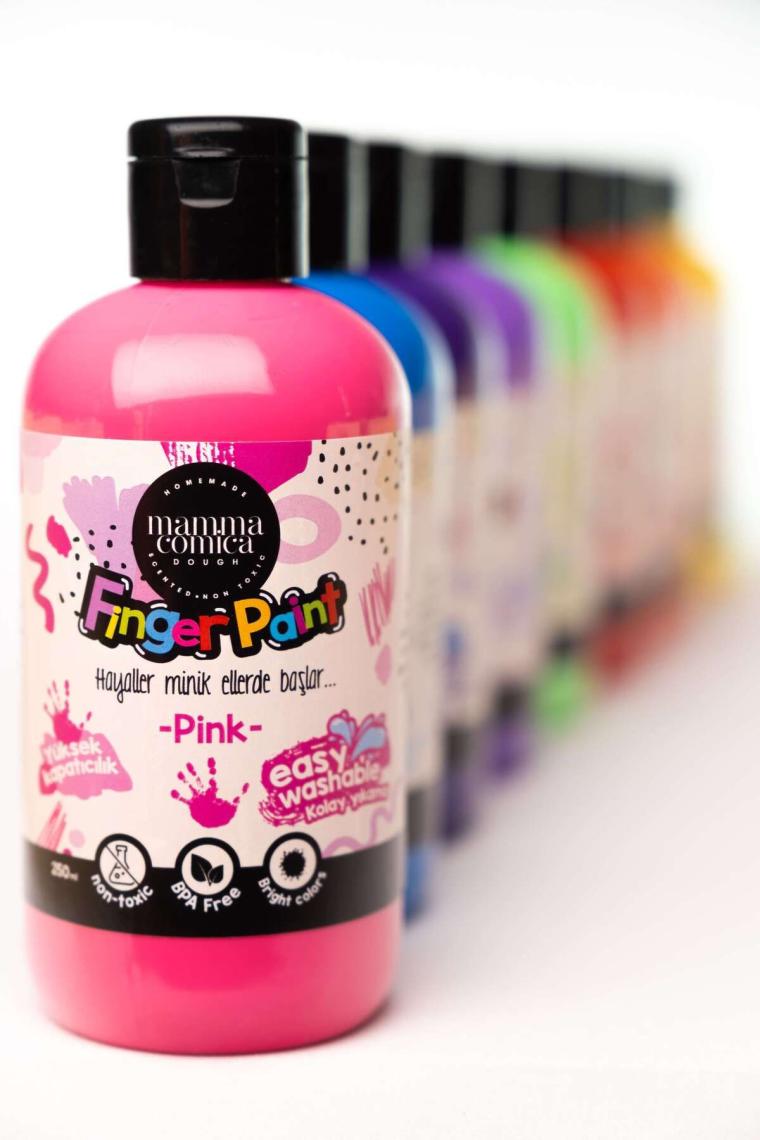 Mammacomica Dough Yıkanabilir Parmak Boyası Pastel Sarı