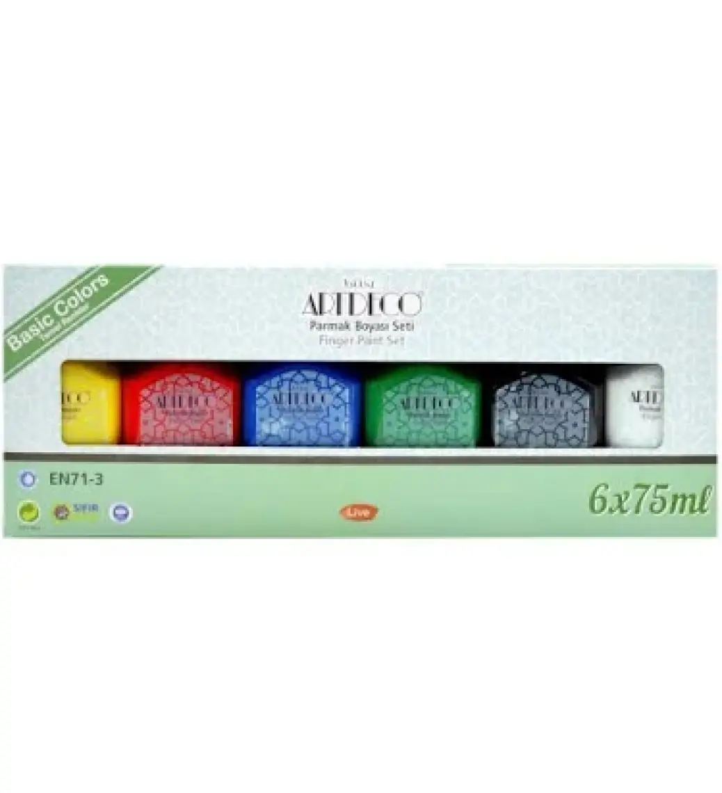 Artdeco Parmak Boyası Seti 6x75 ml Temel Renkler