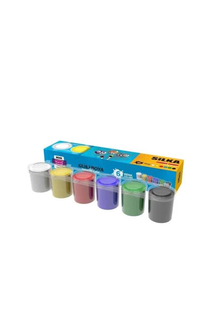 Silka 6 Renk Guaj Boyası ART.602