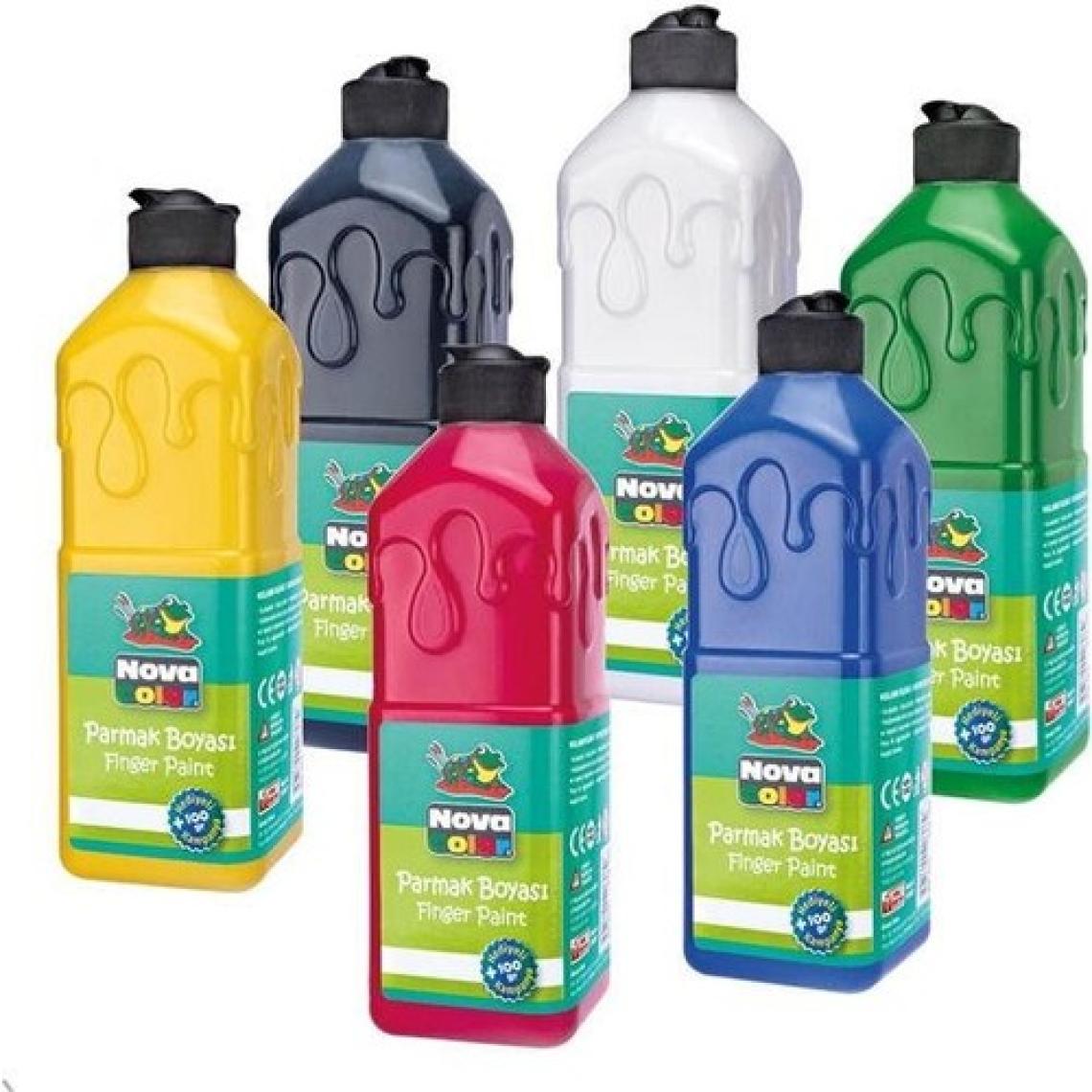Tahtakalehobi Nova Color Parmak Boyası 6 Renk x 250 gr