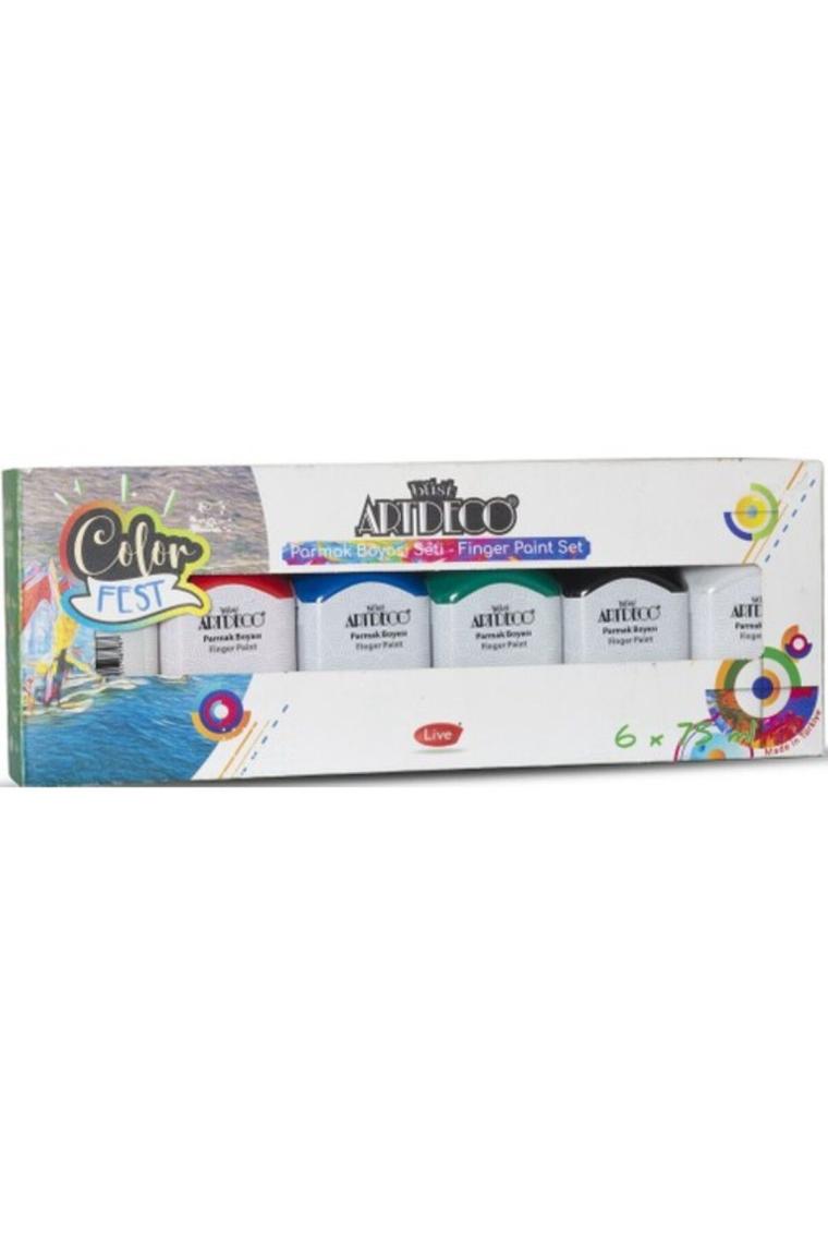 Artdeco Parmak Boyası Seti 6x75 ml Temel Renkler