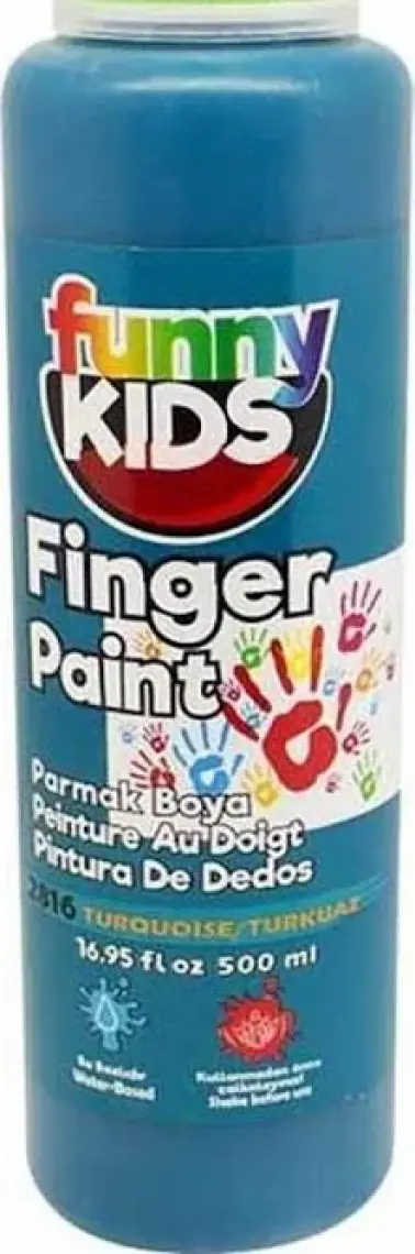 Funny Kids Parmak Boyası 500 ml - 2816 Turkuaz
