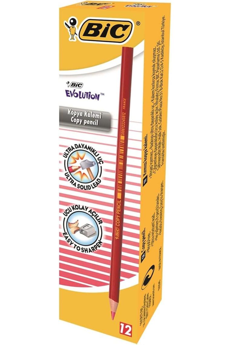 Evolution Kırmızı Kopya Kalemi 12'li Kutu / 9213691
