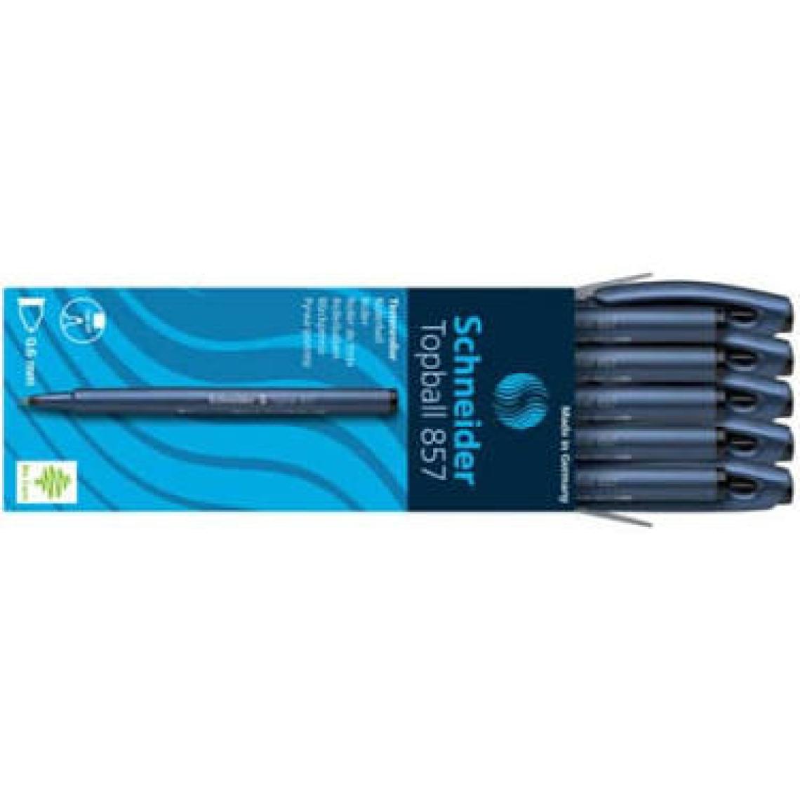 Schneider Topball 857 Roller Kalem 0.6 MM Siyah