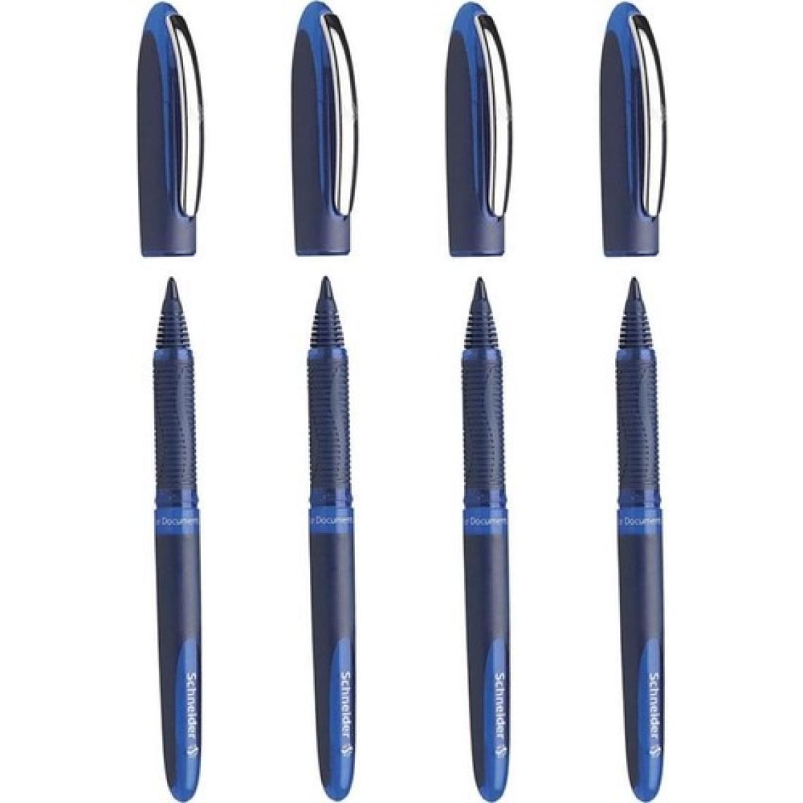 Schneider One Business 0,6 mm Roller Imza Kalemi Mavi 4 Adet