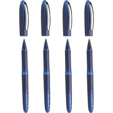 Schneider One Business 0,6 mm Roller Imza Kalemi Mavi 4 Adet
