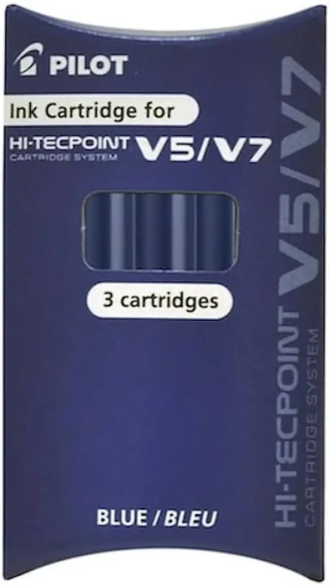 Pilot V7 Hi-Tecpoint Karuşlu Yedek 3'lü Mavi