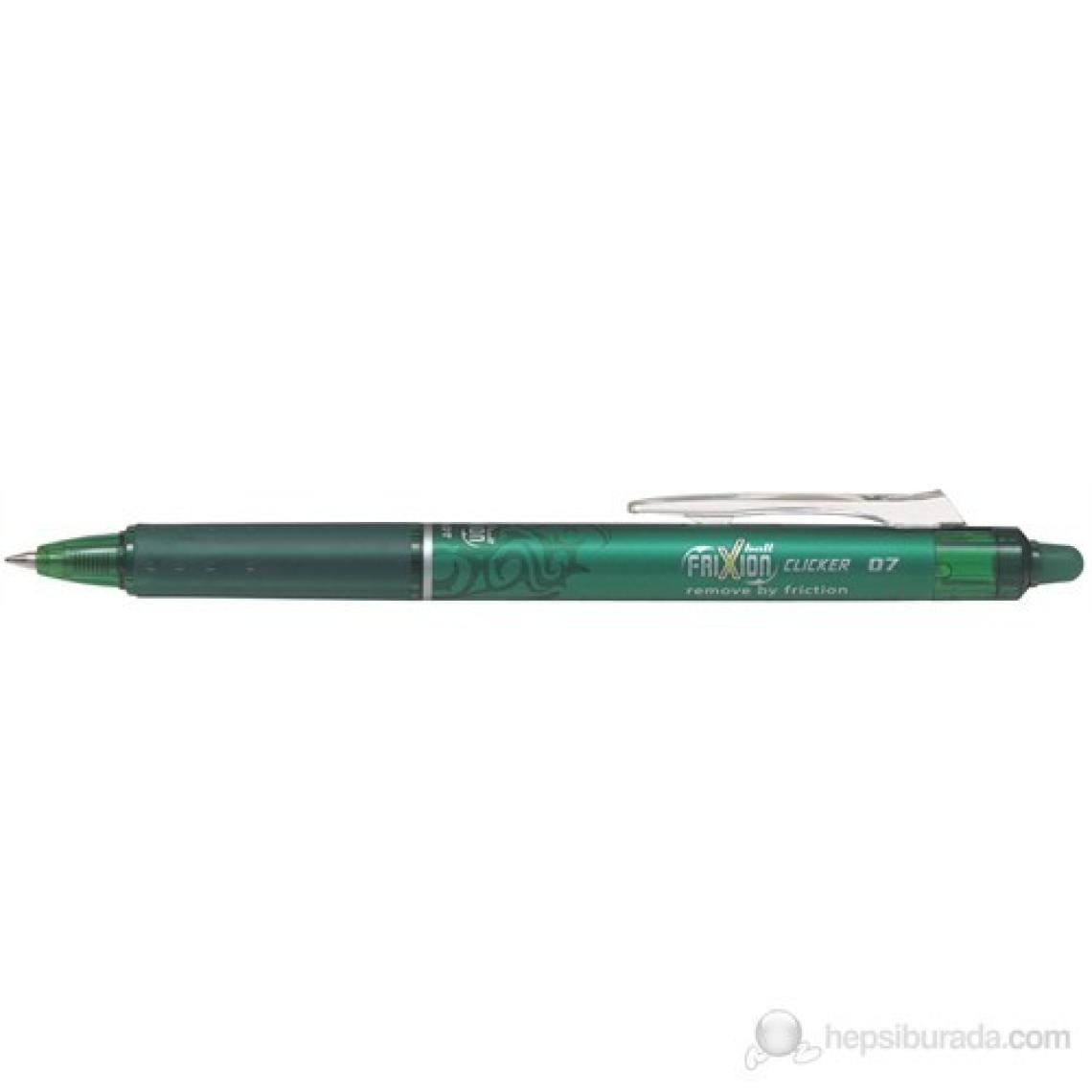Pilot Frixion Clicker 0.7 mm Yeşil Roller Kalem