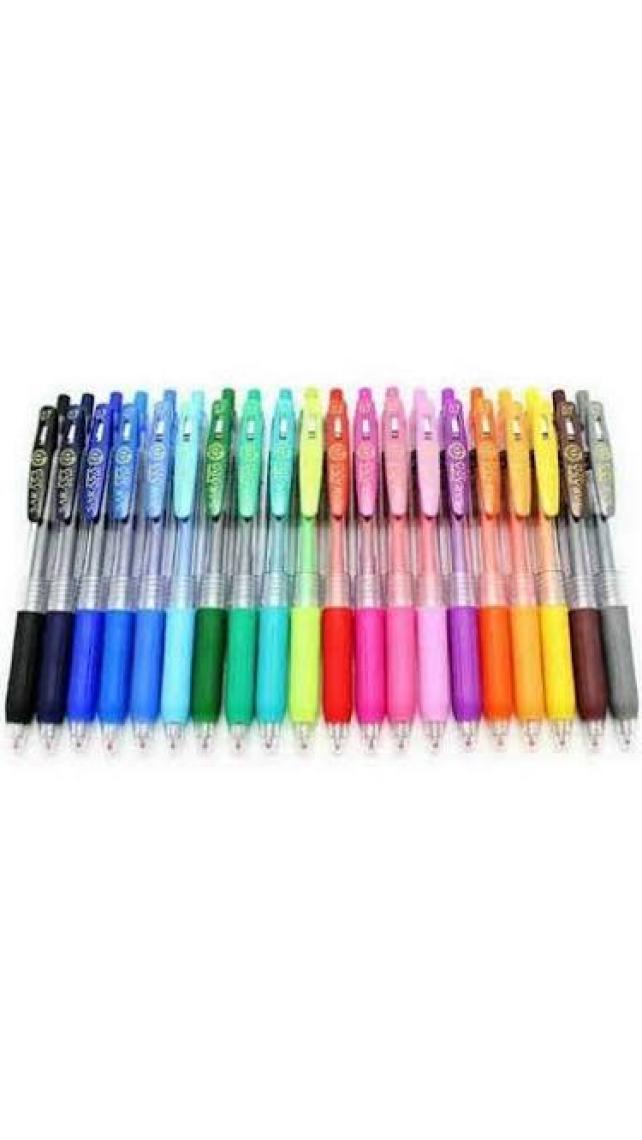 Zebra Sarasa Clip Jel Mürekkepli Roller, Basmalı, 0.7Mm, 20'Li Set Src-0.7-20C
