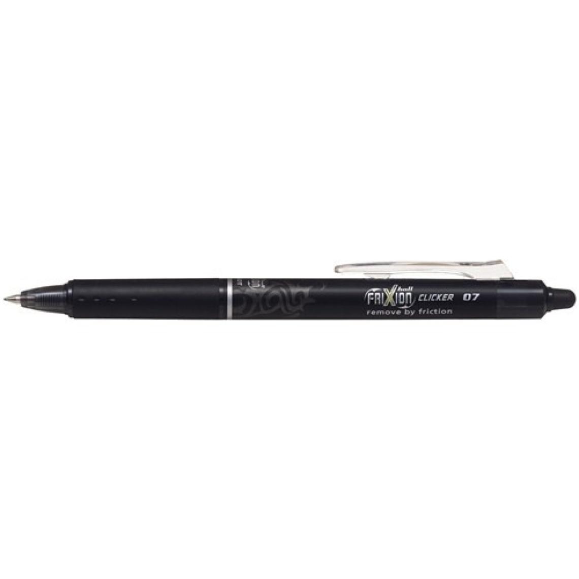 Pilot Frixion Clicker 0.7 mm Siyah Roller Kalem
