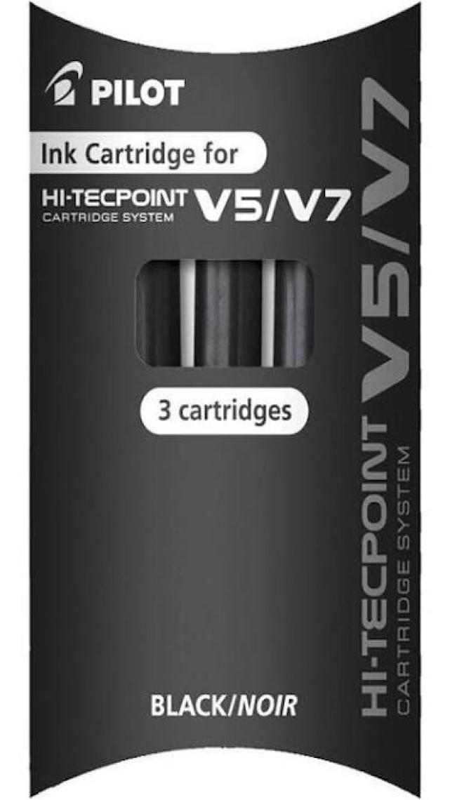 Pilot V7 Hi-Tecpoint Karuşlu Yedek 3'lü Siyah