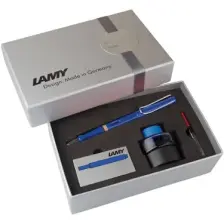 Lamy D.Kalem Safari Mür+Kartuş+Piston Mavi 14Ds-M