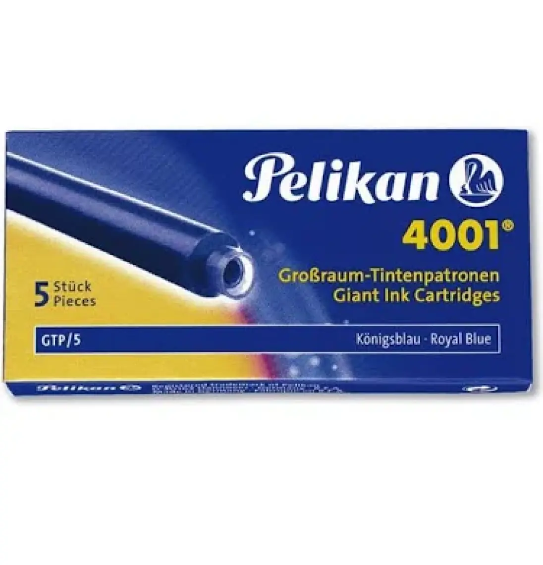 Pelikan 4001 Dolmakalem Kartuşu Dev Royal Mavi (5'li Kutu)