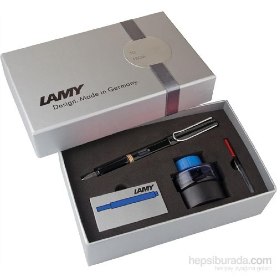Lamy D.Kalem Safari Mür+Kartuş+Pis.P.Siyah 19Sds-M