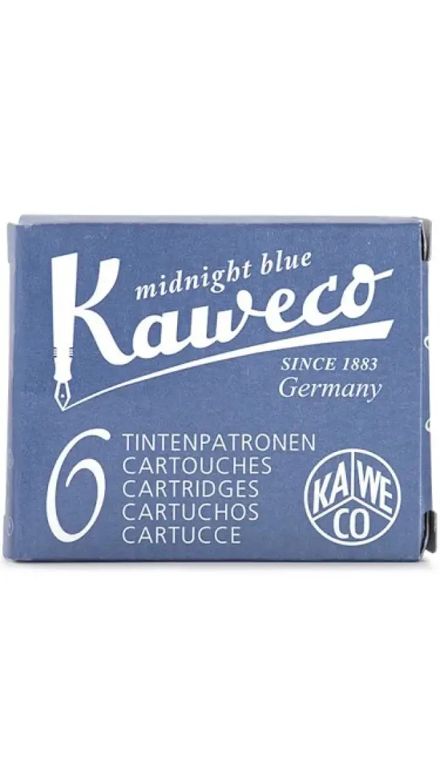 Kaweco Kartuş 6Lı Mavi/Siyah 10000258