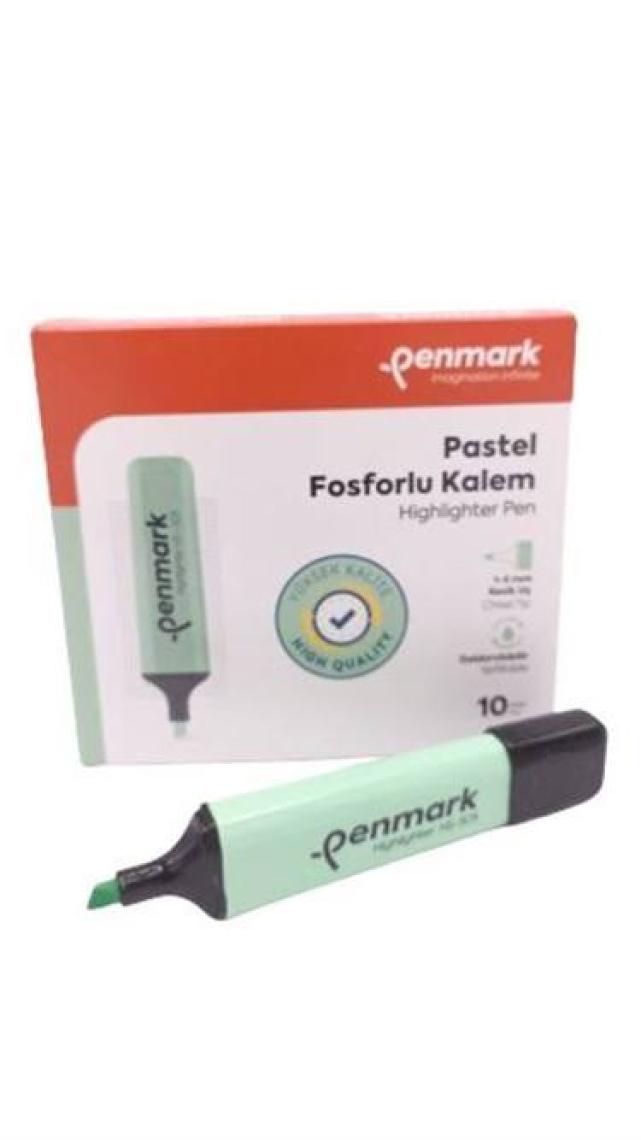 Penmark Pastel Fosforlu Kalem Mint Yeşili HS-505 12