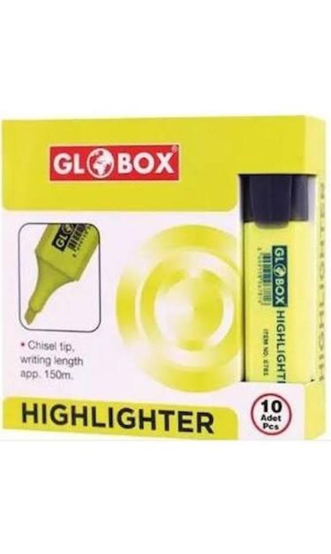 Globox Highlighter Fosforlu Kalem 10'lu