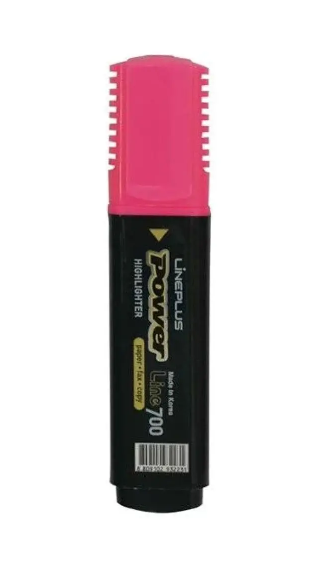 Lineplus Power Line 700 Fosforlu Kalem - Pembe