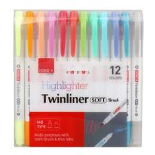 Twinliner Soft Fosforlu Fırçalı 12 Adet Set