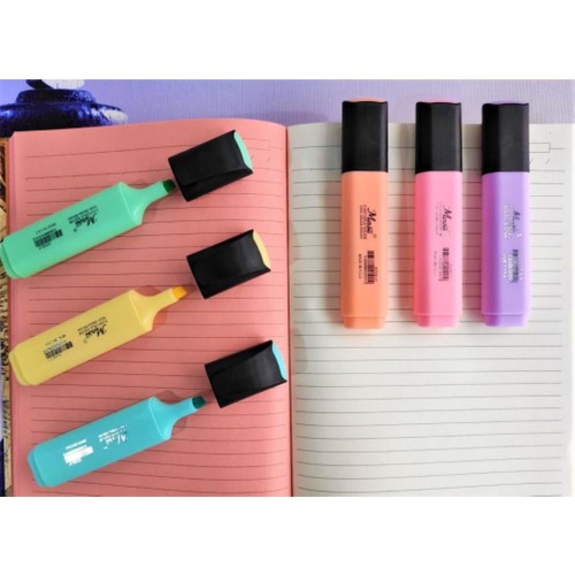Masis Pastel Renk Fosforlu Işaretleme Kalemi 6'lı